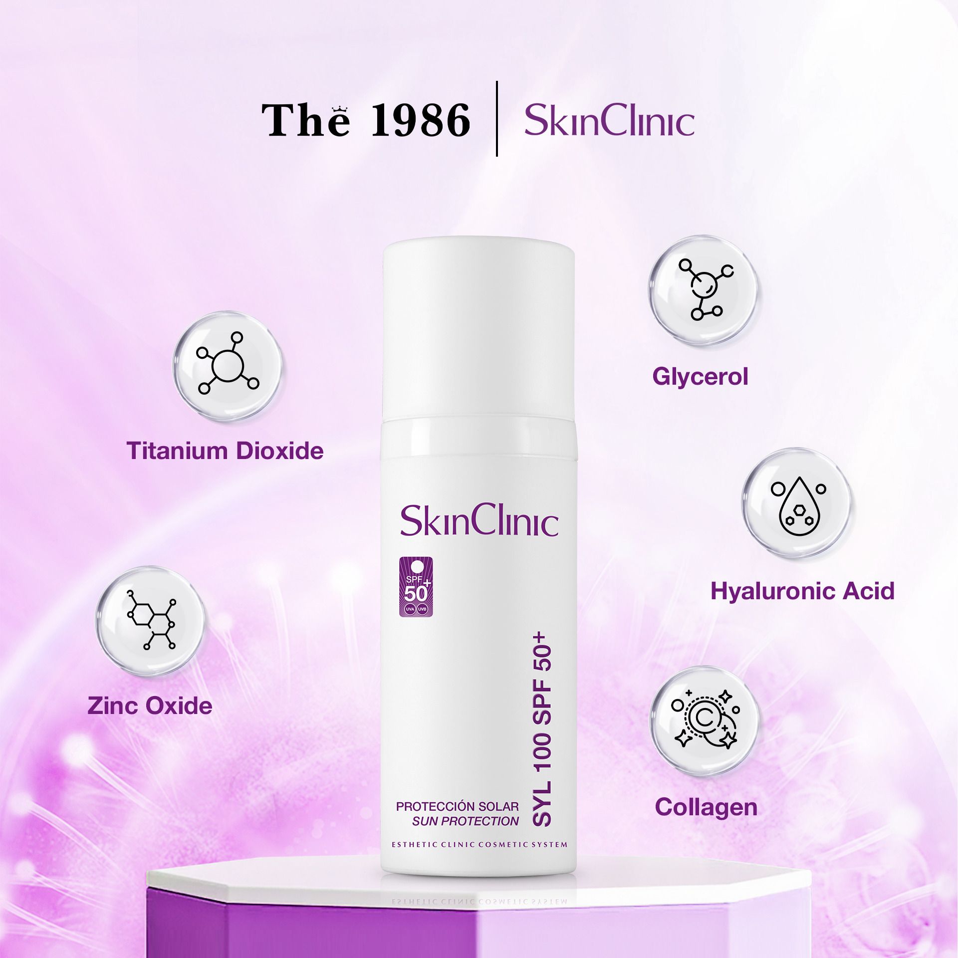 Kem chống nắng ngừa lão hoá SkinClinic SYL 100 SPF50+ 50ml 