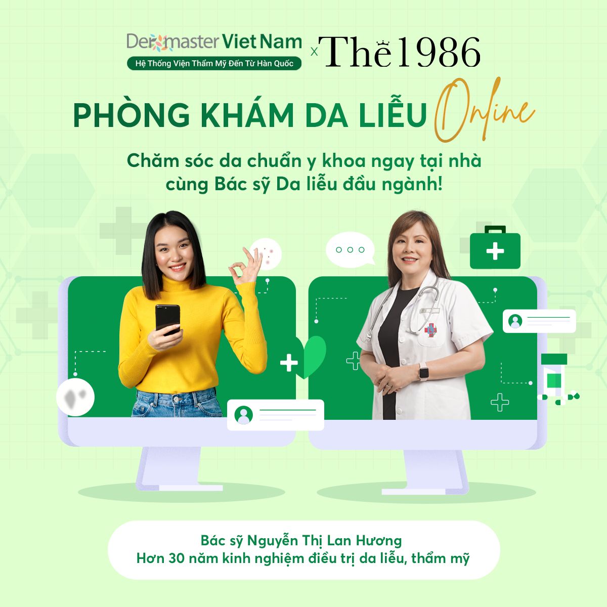  Coupon dịch vụ Phòng khám Online Dermaster 