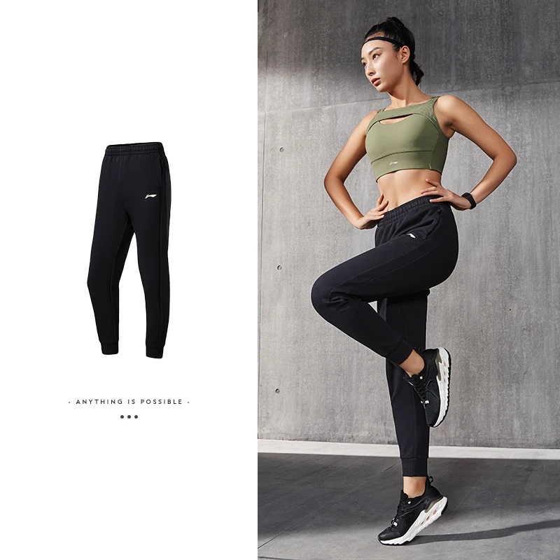  Quần nỉ thể thao nữ Li-Ning - AKLS030-2 