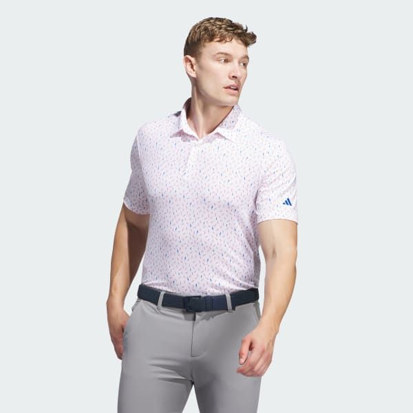 Áo polo golf adidas hoạ tiết Ultimate365 Nam  IL0553
