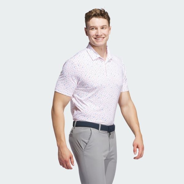 Áo polo golf adidas hoạ tiết Ultimate365 Nam  IL0553
