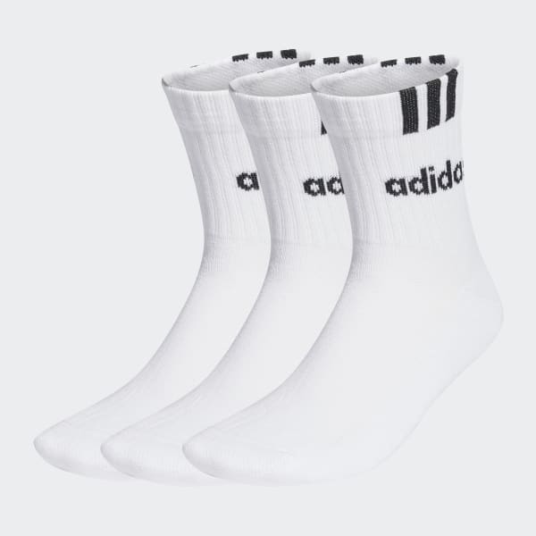 Bộ 3 Đôi Tất Lót Đệm Cổ Cao 1/4 Linear 3 Sọc adidas HT3437
