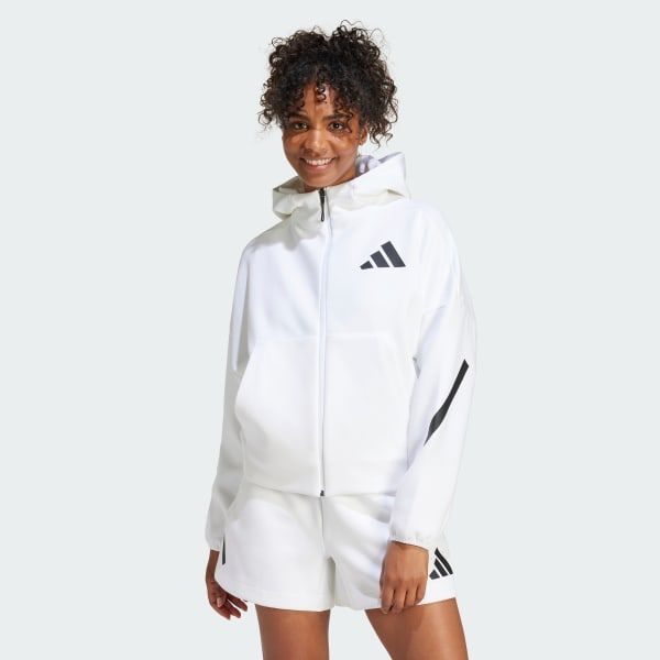 Áo Hoodie Khóa Kéo Dọc Thân adidas Z.N.E adidas Nữ JE7849