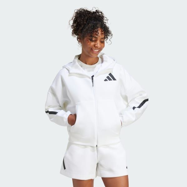Áo Hoodie Khóa Kéo Dọc Thân adidas Z.N.E adidas Nữ JE7849