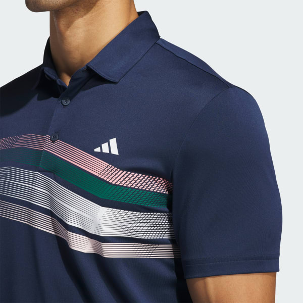 Áo Polo Golf adidas Kẻ Sọc Ngang Ngực Core Nam - IX2012