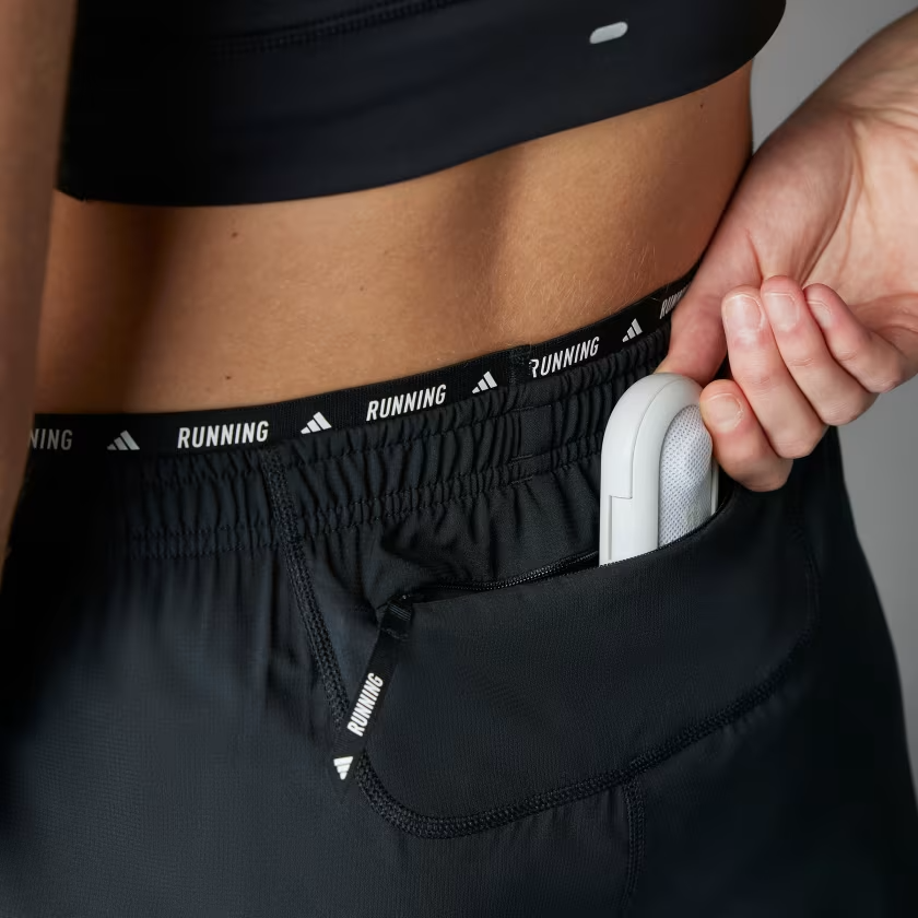 Quần short chạy bộ adidas Own the Run 3 sọc Nữ - IK5018