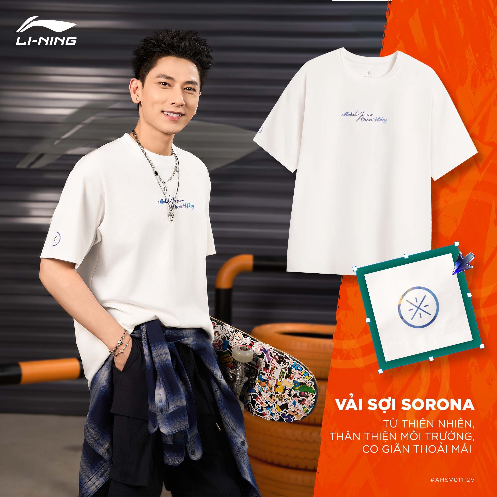 Áo T-shirt Li-Ning Nam AHSV011-2V