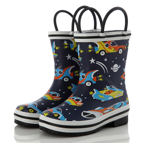  Ủng cao su hình vũ trụ - Rubber rainboots for Kid - SB025 