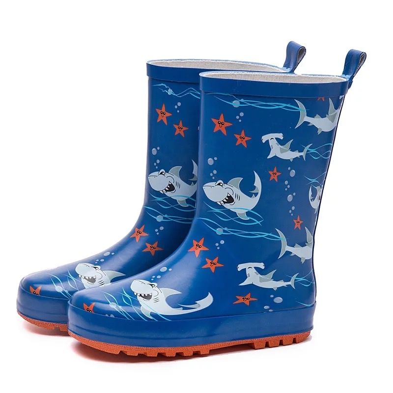  Ủng cao su hình cá mập - Rubber boots for children - SB008 