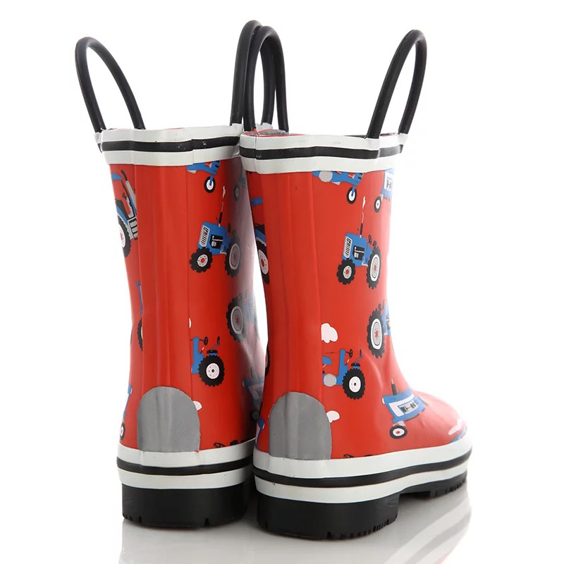  Ủng cao su hình xe kéo - Rubber rainboots for kid - SB020 