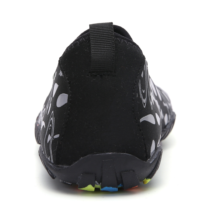  Giày đi biển họa tiết xám đen - Adult water beach shoes - SA021 