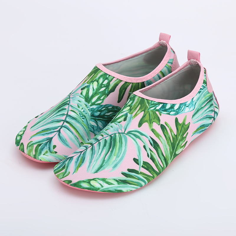  Giày đi biển nữ họa tiết lá dừa - Woman beach shoes - SA060 