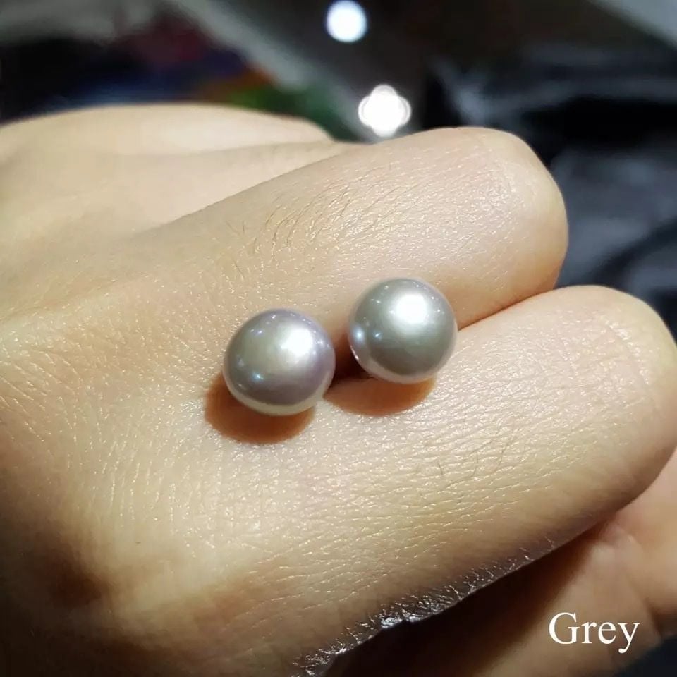  Bông tai ngọc trai size 8mm 