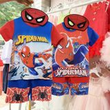  Bộ thun siêu nhân người nhện Spiderman kèm áo choàng và mặt nạ 