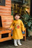  Áo dài bé trai thêu hoa cúc chất vải mềm mại AD05 _ Beekids 