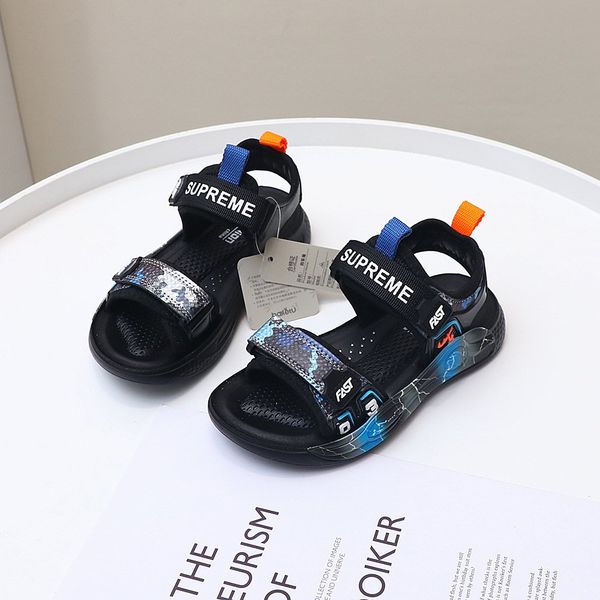  GI10 _ Giày sandal bé trai từ 6 đến 10 tuổi chữ KIDS nhẹ êm phong cách thời trang _ Beekids 