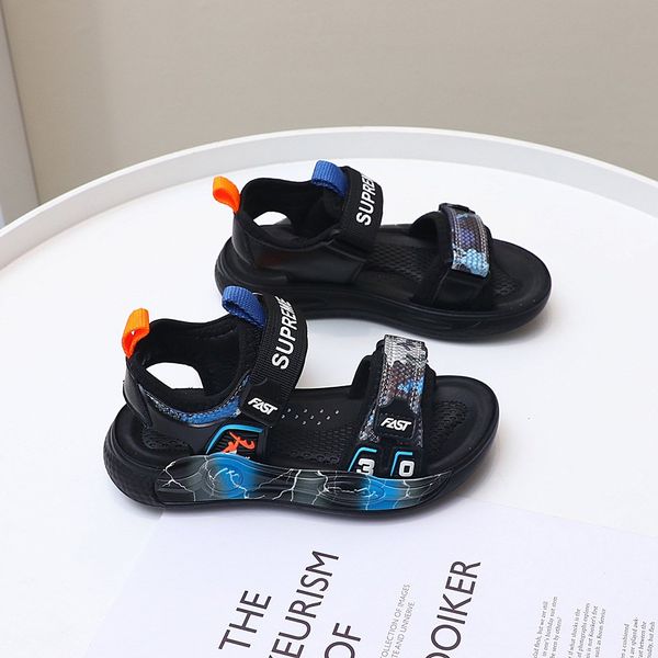  GI10 _ Giày sandal bé trai từ 6 đến 10 tuổi chữ KIDS nhẹ êm phong cách thời trang _ Beekids 