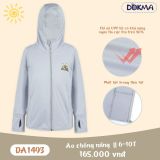  Áo khoác chống nắng chống tia UV cho bé trai và bé gái từ 6 tuổi đến 10 tuổi K12_ Beekids 