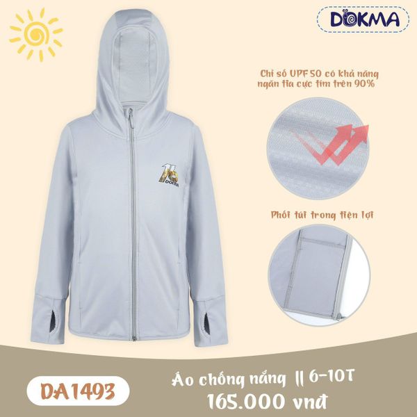  Áo khoác chống nắng chống tia UV cho bé trai và bé gái từ 6 tuổi đến 10 tuổi K12_ Beekids 