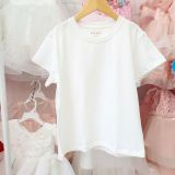  A29 _ Áo thun trơn cho bé trai và bé gái phom chất cotton 4 chiều mềm mát _ Beekids 