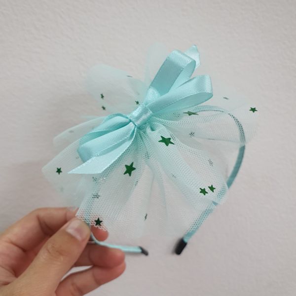  Cài tóc nơ lưới ngôi sao C11 