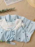  D31 _ Đầm đuôi cá bé gái sát nách cổ viền ren đáng yêu _ Beekids 