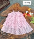  D34 _ Váy 2 dây xòe nhiều tầng cực mát mẻ cho bé diện hè_ Beekids 