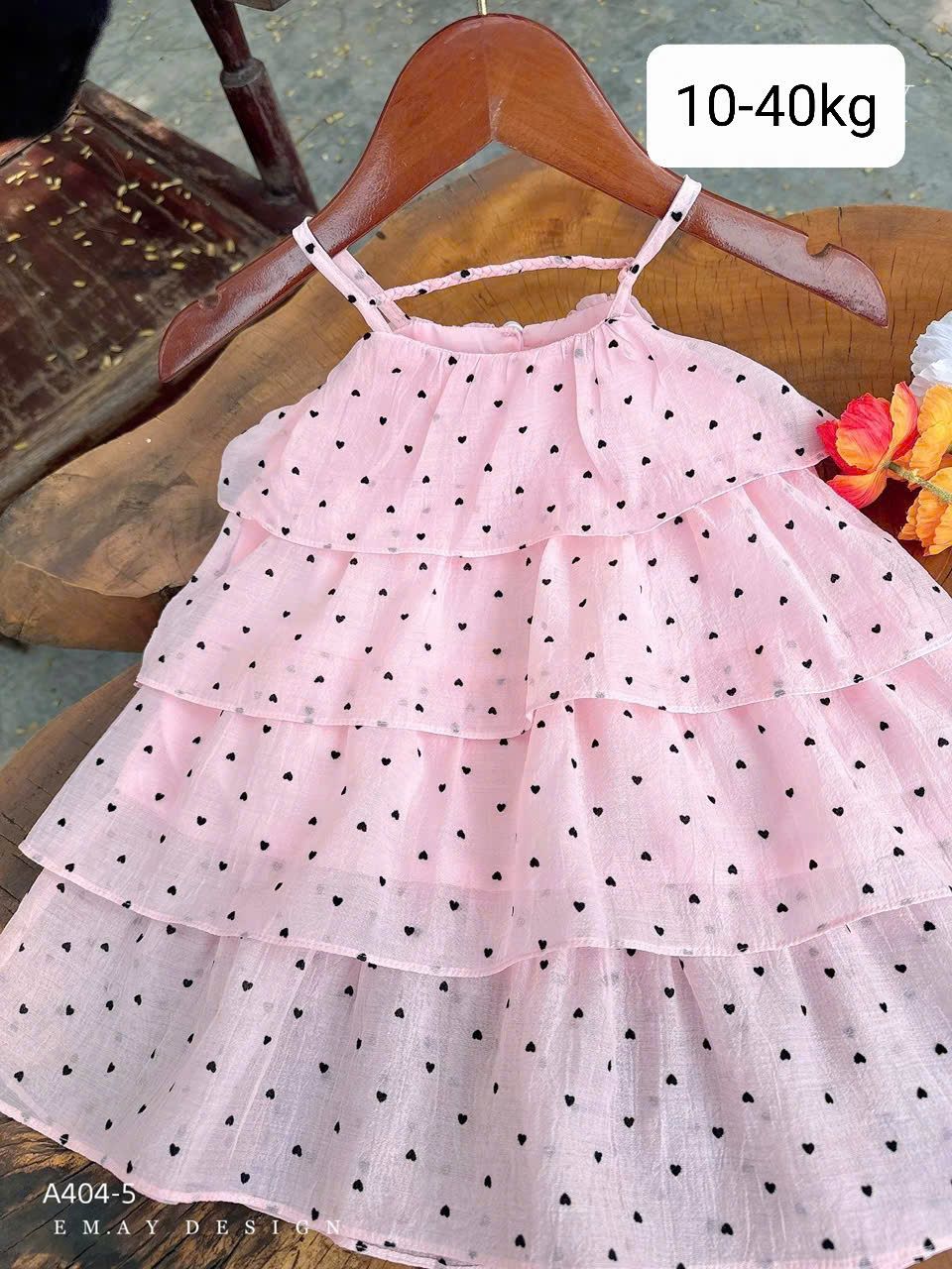  D34 _ Váy 2 dây xòe nhiều tầng cực mát mẻ cho bé diện hè_ Beekids 