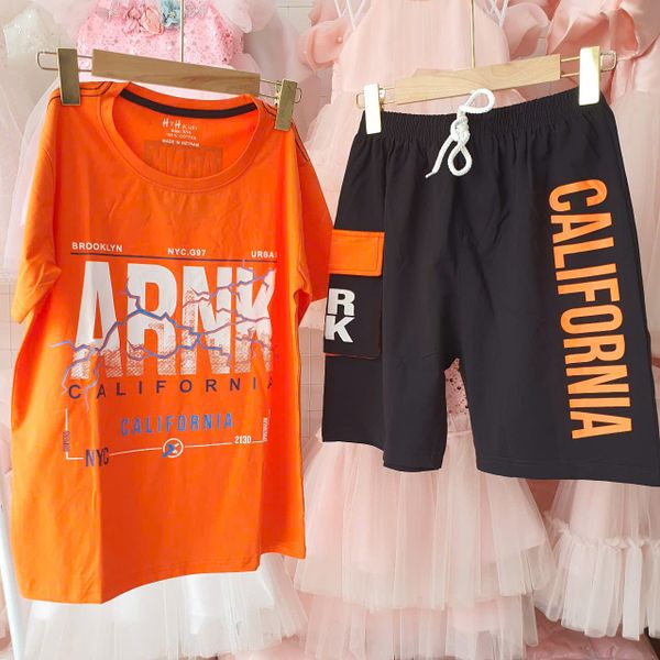  DB30 _ Bộ thun lửng bé trai từ 33kg đến 60kg in chữ ARNK sành điệu _ Beekids 