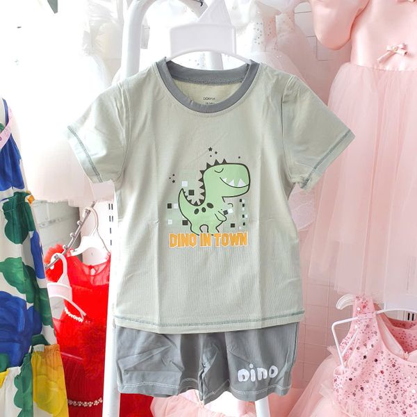  Đồ bộ đùi cho bé trai chất thun Modal mịn mát họa tiết hoạt hình dễ thương DK03 _ Beekids 