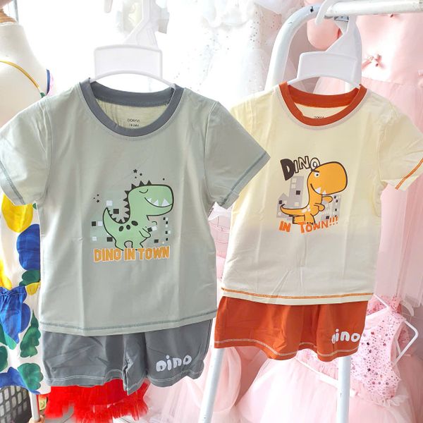  Đồ bộ đùi cho bé trai chất thun Modal mịn mát họa tiết hoạt hình dễ thương DK03 _ Beekids 