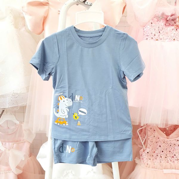  DK07 _ Đồ bộ đùi bé trai hình khủng long đáng yêu _ Beekids 