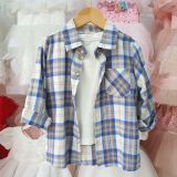  A31 _ Áo sơ mi kẻ caro dài tay cho bé phong cách năng động thời trang _ Beekids 