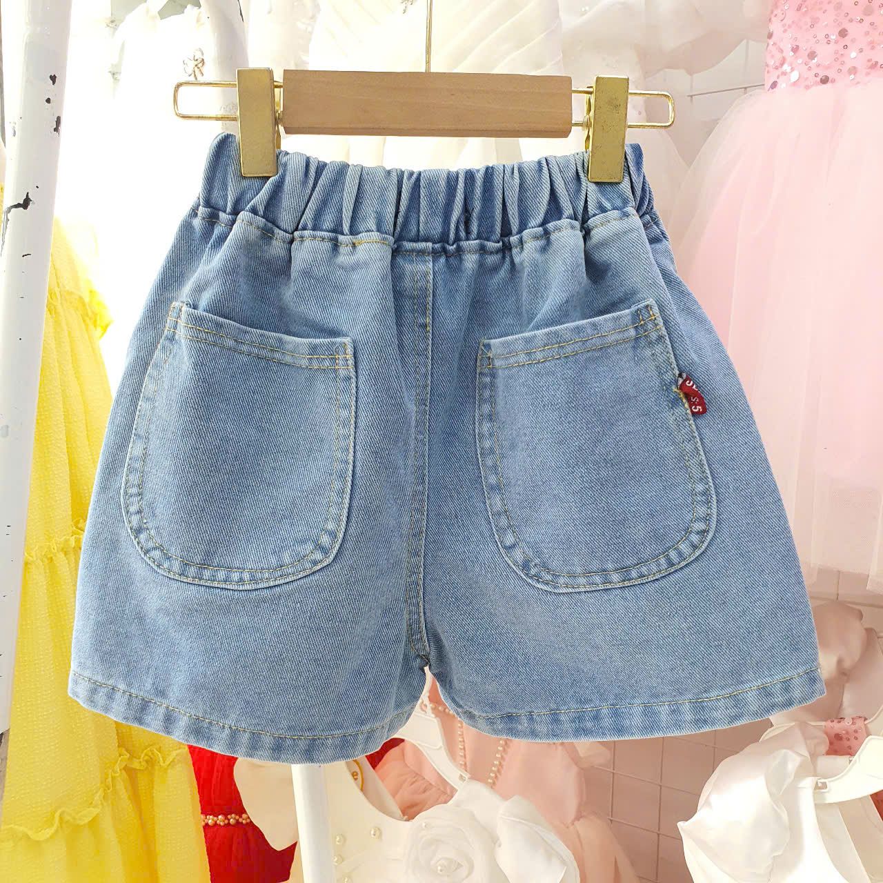  Q24 _ Quần jean đùi cho bé trai và bé gái chất jean mềm mát _ Beekids 