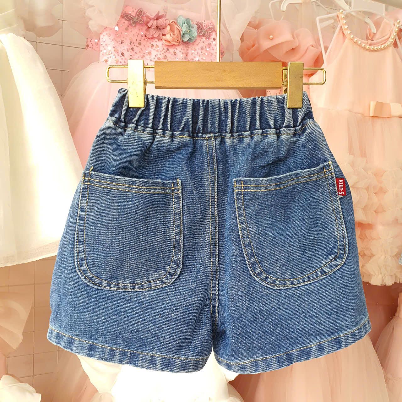  Q24 _ Quần jean đùi cho bé trai và bé gái chất jean mềm mát _ Beekids 