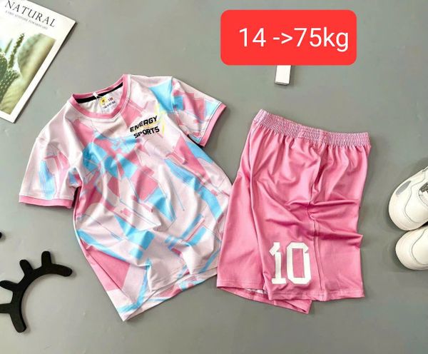  DB45 _ Bộ thể thao cho bé trai và bé gái chất thun lỗ mềm mát _ Beekids 