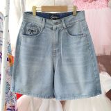  Q26 _ Quần jean ngố lưng cao thêu nơ chất jean mềm mại cho Bé và Mẹ _ Beekids 