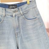  Q26 _ Quần jean ngố lưng cao thêu nơ chất jean mềm mại cho Bé và Mẹ _ Beekids 
