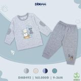  DMB492 - Bộ dài tay cài vai cho bé 9-36M 