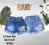  Quần short jean bé gái từ 23-40kg 