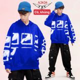  Áo hoodie ô vuông 