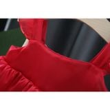  Đầm 2 dây nơ lớn 