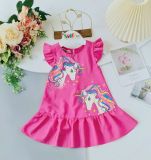  Đầm ngựa Pony bé gái 