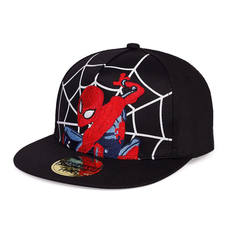 Nón bóng chày họa tiết Marvel Spiderman hip hop cho bé 