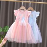  Đầm Elsa phối lưới 