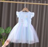  Đầm Elsa phối lưới 
