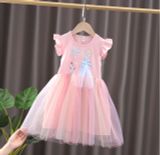  Đầm Elsa phối lưới 