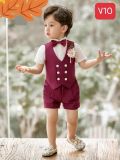  Set vest short công tử cho bé trai 