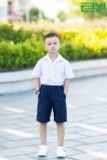  HSA04 _ Áo sơ mi đồng phục học sinh nam túi bên chất mềm mát _ Beekids 