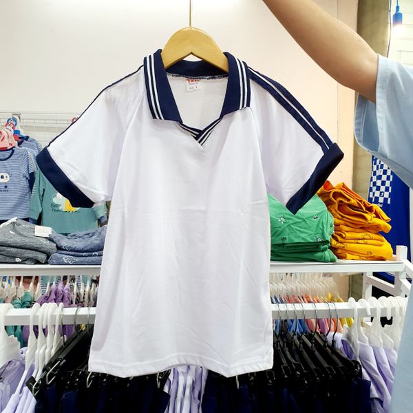  A24 _ Áo thun thể dục cổ bẻ cho học sinh cấp 1, 2 _ Beekids 